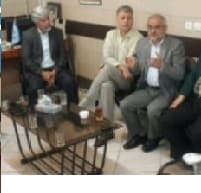 جلسه جناب آقای پرونده  مدیر و موسس مجتمع آموزشی مفید با مسئولان تراز اول کشور و گفتگو در باره مسائل کشور